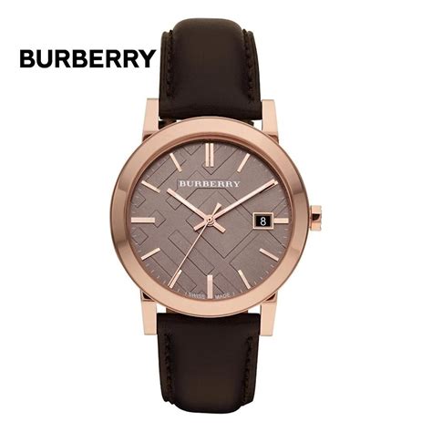 burberry klocka herr|Burberry BU9013 herrklocka, äkta läder armband .